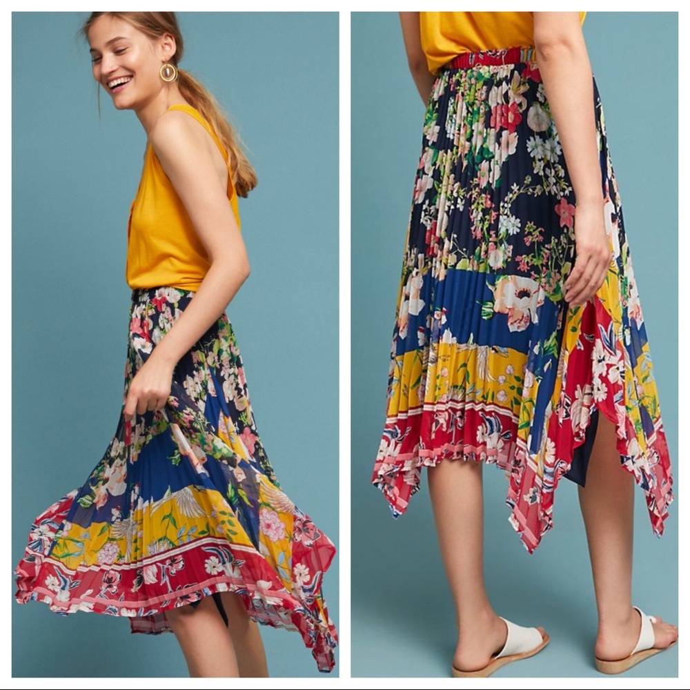 🆕NWT rare Leora Floral Skirt by Anthropologie